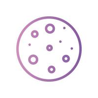 full moon gradient icon vector