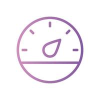 barometer gradient icon vector