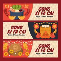 Set of Chinese New Year Banners vector