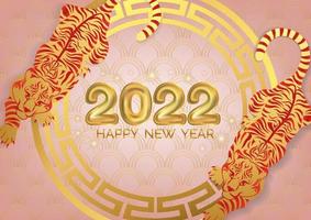 chinese new year art vector with tiger