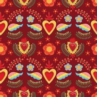 sacred heart seamless pattern design vector