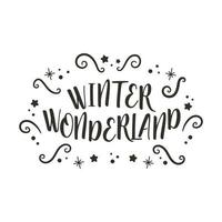 Winter wonderland illustration vector