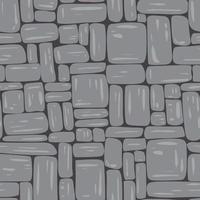 Gray brick wall seamless pattern vector illustration