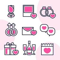 Set of Valentine's Day Icons vector