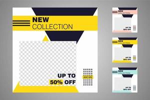 Suitable for social media posts templates and web or internet ads. vector