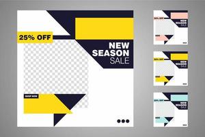 Suitable for social media posts templates and web or internet ads. vector