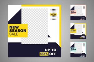 Suitable for social media posts templates and web or internet ads. vector