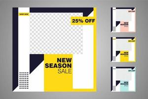 Suitable for social media posts templates and web or internet ads. vector