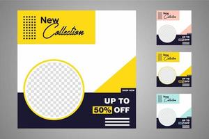Suitable for social media posts templates and web or internet ads. vector