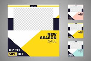 Suitable for social media posts templates and web or internet ads. vector