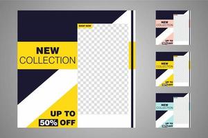 Suitable for social media posts templates and web or internet ads. vector