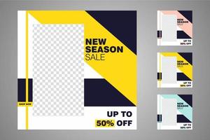 Suitable for social media posts templates and web or internet ads. vector