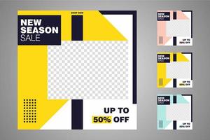 Suitable for social media posts templates and web or internet ads. vector