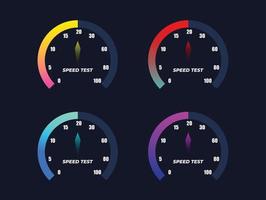 speedometer illustration, modern designs of speedometer, speedometer, speed tester design vector