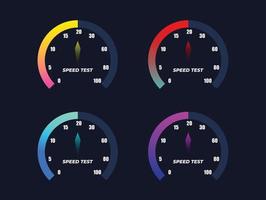 speedometer illustration, modern designs of speedometer, speedometer, speed tester design vector