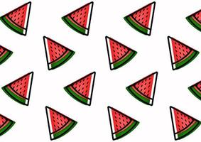 watermelon pattern with a sweet and modern design vector