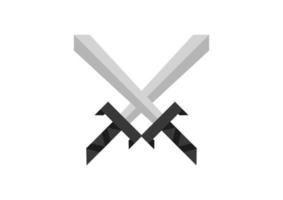 two swords illustration 2 vector