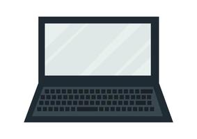 laptop illustration with simple and modern design vector