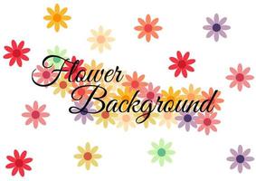 beautiful flower background with writing in the middle vector