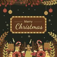 Christmas Ornament Background vector