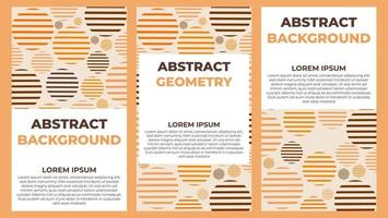 abstract geometric social media stories collection template vector