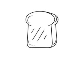 hand drawn bread vector