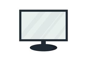 monitor illustration with simple and modern design vector