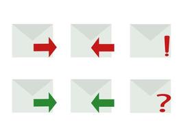 message symbol with simple design vector