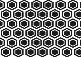 black and white pentagon pattern