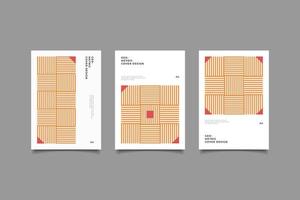 geometric business cover collection vector