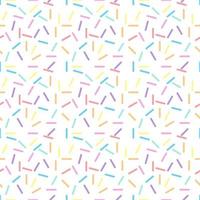 Sweet pastel sprinkles isolated on white background. Suitable for wrapping paper, wallpaper, fabric, backdrop and etc. vector