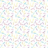 Sweet pastel sprinkles isolated on white background. Suitable for wrapping paper, wallpaper, fabric, backdrop and etc. vector