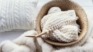knitting tools close up