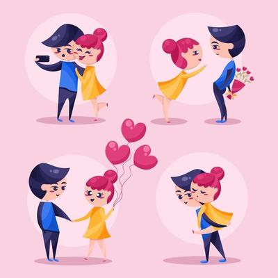 Valentines Couple Character Collections