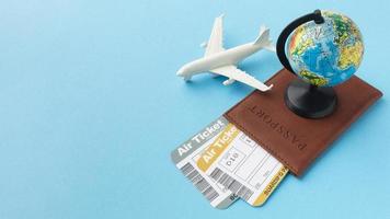 high angle passport tickets arrangement. High quality beautiful photo concept