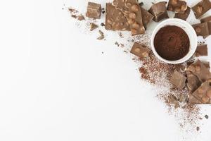 taza de cacao en polvo foto
