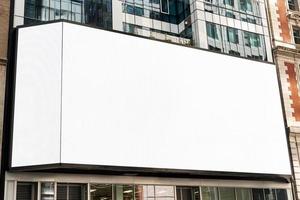 large mock up billboard city building