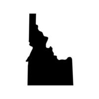 Idaho map on white background vector