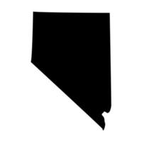 Nevada map on white background vector