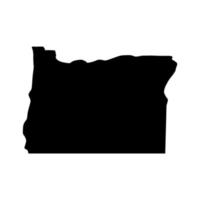 Oregon map on white background vector