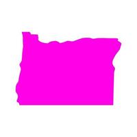 Oregon map on white background vector