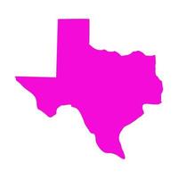 Texas map on white background vector