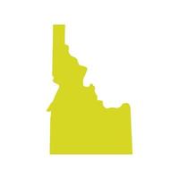 Idaho map on white background vector