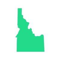 Idaho map on white background vector