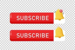 Subscribe button icon on blank background vector