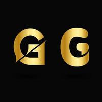 Vector Luxury Letter G Typography