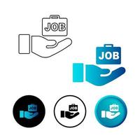 Abstract Employment Icon Illustration vector