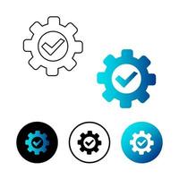 Abstract Quality Control Icon Illustration vector