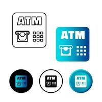 Abstract ATM Icon Illustration vector