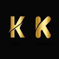 Vector Luxury Letter K Typography